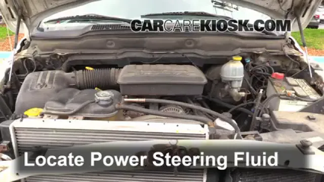 2002 Dodge Ram 1500 4.7L V8 Crew Cab Pickup (4 Door) Power Steering Fluid Check Fluid Level